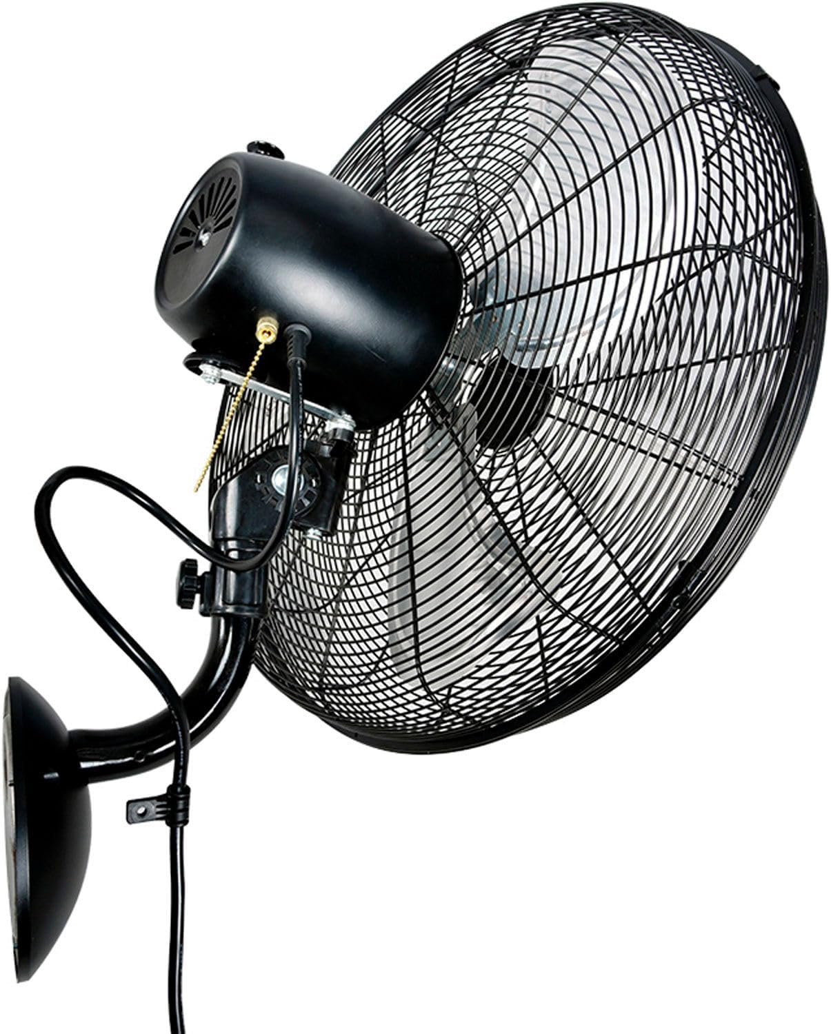 Global Industrial 18" Industrial Wall Mounted Oscillating Fan, 4,550 CFM, 1/6 HP