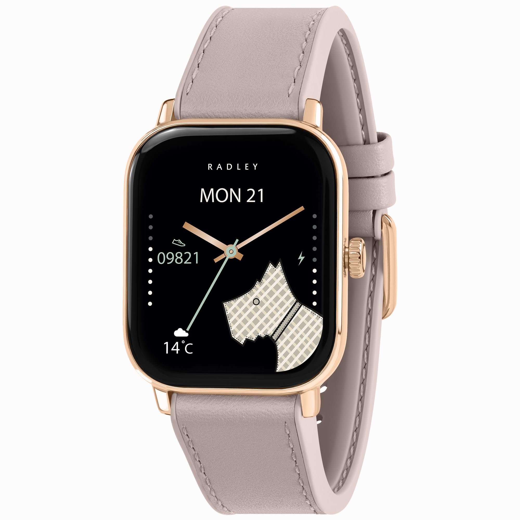 orologio intelligente rosa silicone radley serie 56