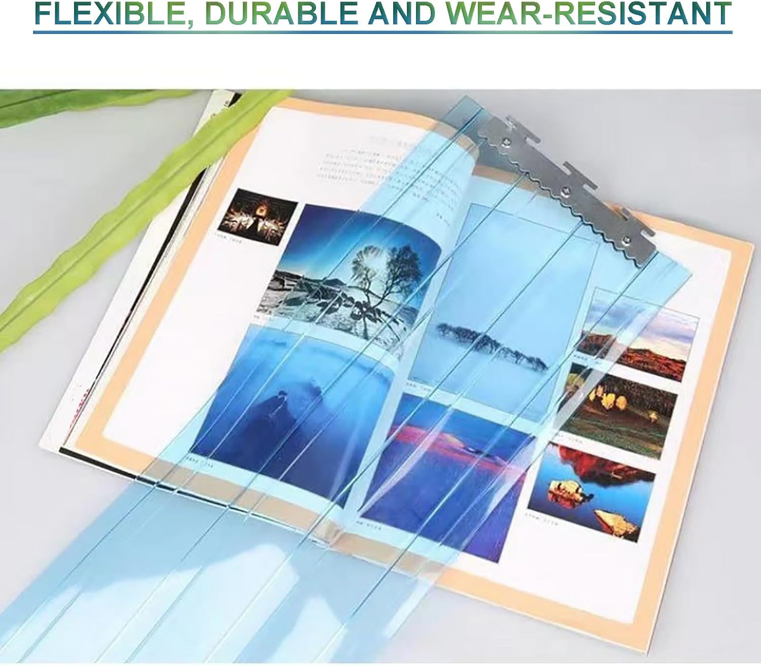 PVC Strip Door Curtain Kit for Cold Rooms, Freezers & Catering - Clear Sliding Plastic Dust Curtain, 240x210cm (94.49x82.68in) - Durable Refrigeration Slat Screen