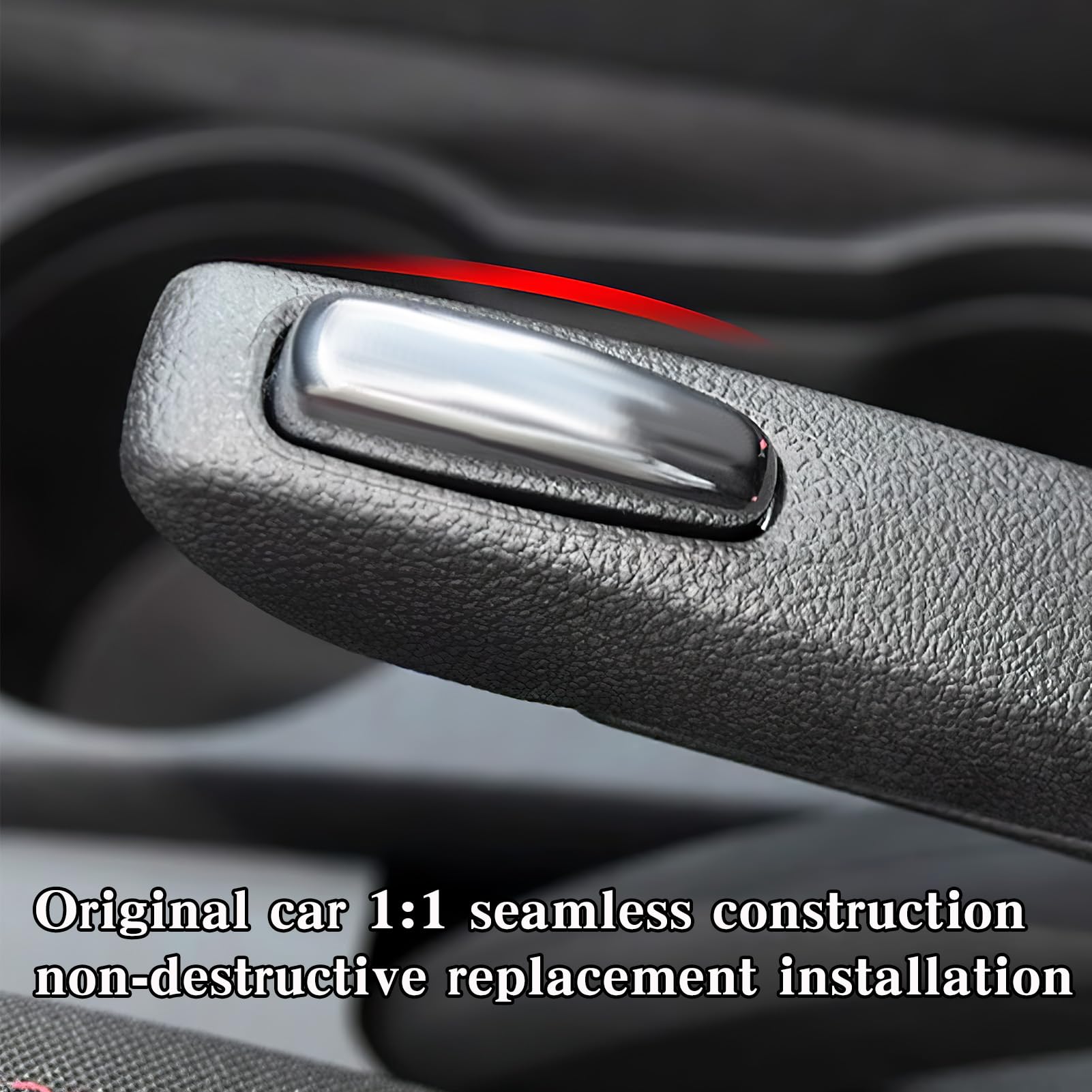 Pulsante di Freno a Mano in Lega di Alluminio per Vauxhall Opel Mokka 2012-2018,Pulsante Freno a Mano, Tasto Freno a Mano,Freno A Mano Pulsante Interruttore di Ricambio, Include Molla di Ricambio