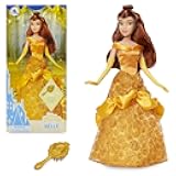 Disney Store Official Disney Princess Classic Doll (Belle from Beauty and The Beast), 11 Inches, Includes Brush with Molded Details, Posable Toy in Classic Outfit - Disney Princess Toys for Girls