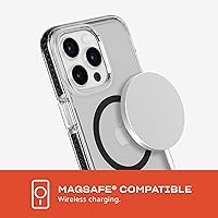 Vista 5 de Tech21 Evo Crystal - Funda para iPhone 15 Pro Max, compatible con MagSafe, funda de protección contra impactos, color negro grafito