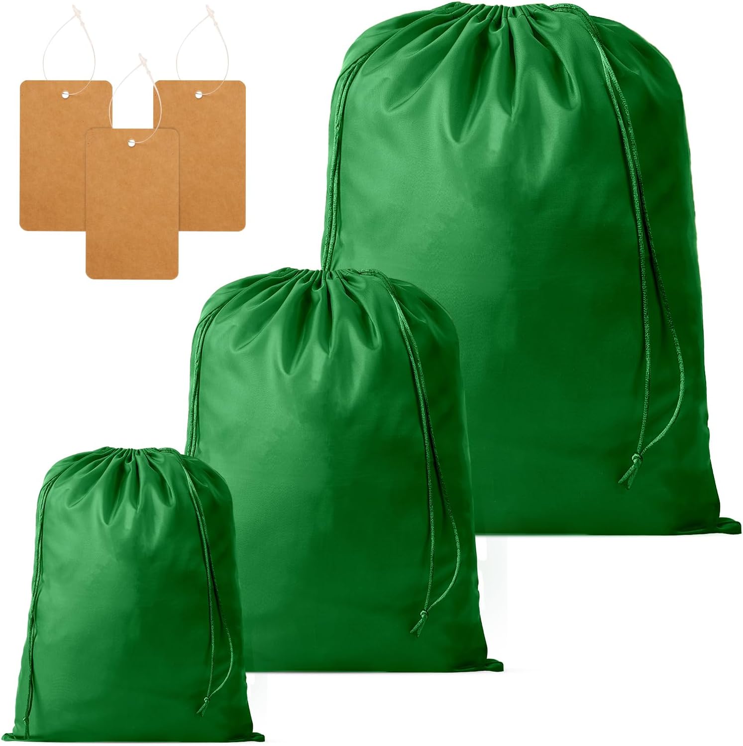 BAFAMISS Drawstring Bags with 3pcs Kraft Paper Cards, 3