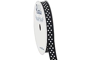 Black and White Polka Dot Ribbon: A Crafting Essential for Any Occasion