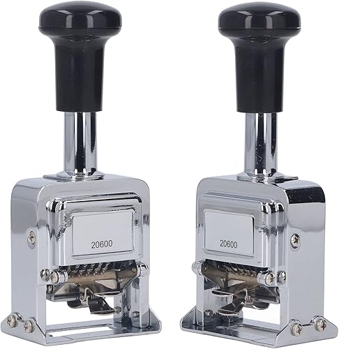 Miniatura 9 de Sello de números de tinta automática de 6 dígitos, máquina de numeración automática de transposición, máquinas de numeración automáticas para