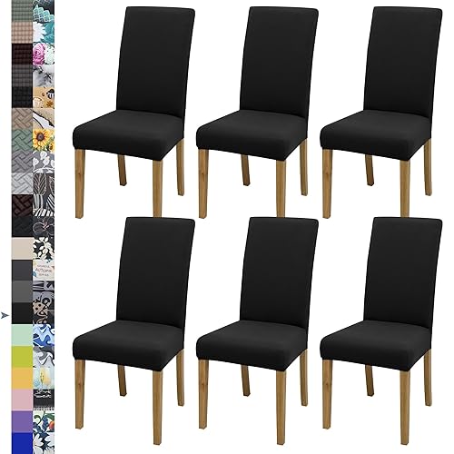 Chair Covers,Dining Room Chair Covers Set of 6,Stretch Kitchen Chair