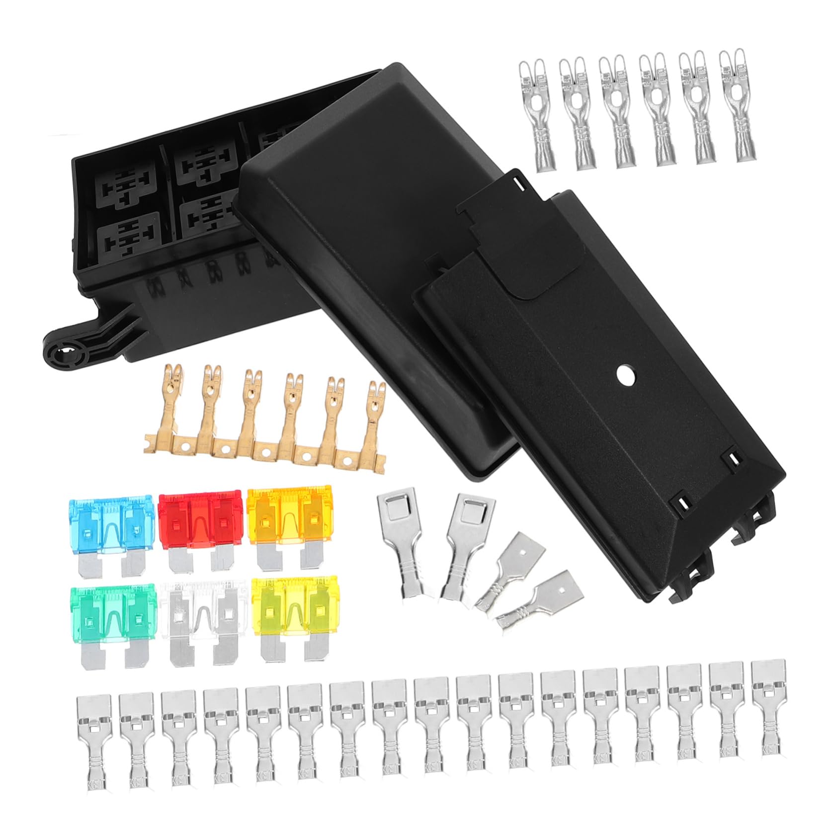 STOBAZA Car Fuse Block Automotive Relay Holder Plastic Relay Box for Enhanced Vehicle Electrical System