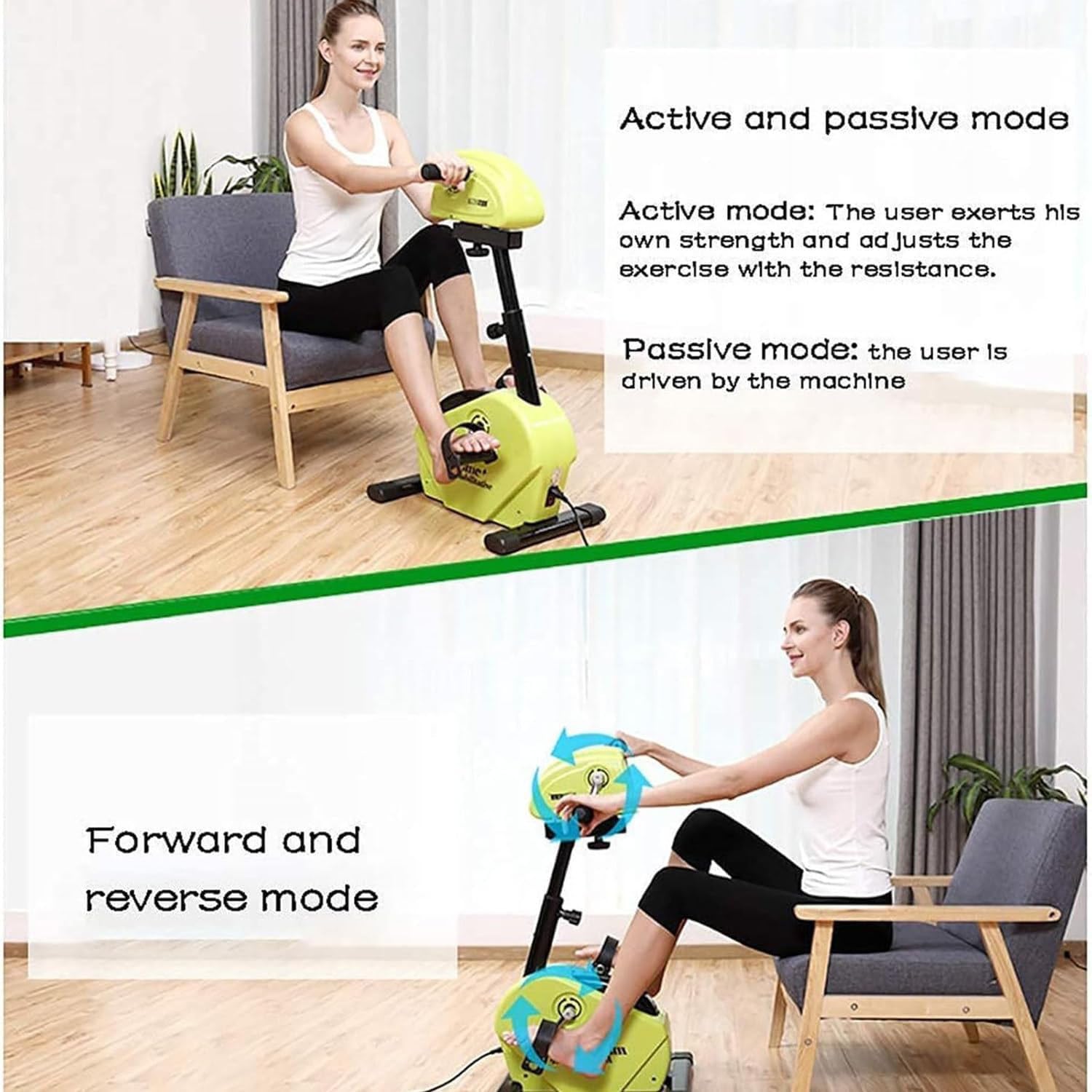 Elektryczny Pedał Treningowy Seniorów - Rower Rehabilitacyjny Niepełnosprawnych, Rower Treningowy Treningu Kończyn Górnych I Dolnych - Mini Rowerowy Sprzęt Rehabilitacyjny Osób Starszych