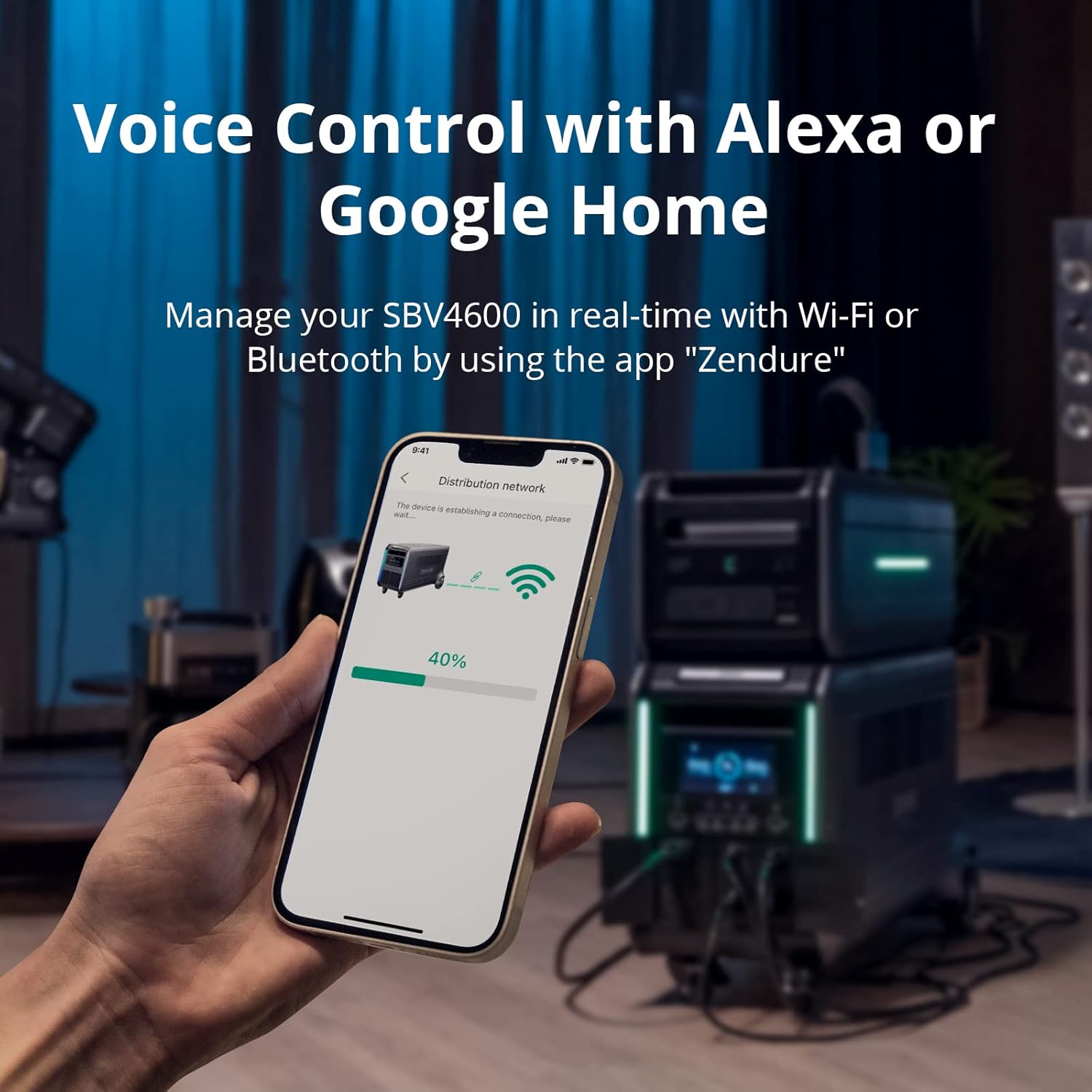 Zendure SuperBase V Voice Control and App