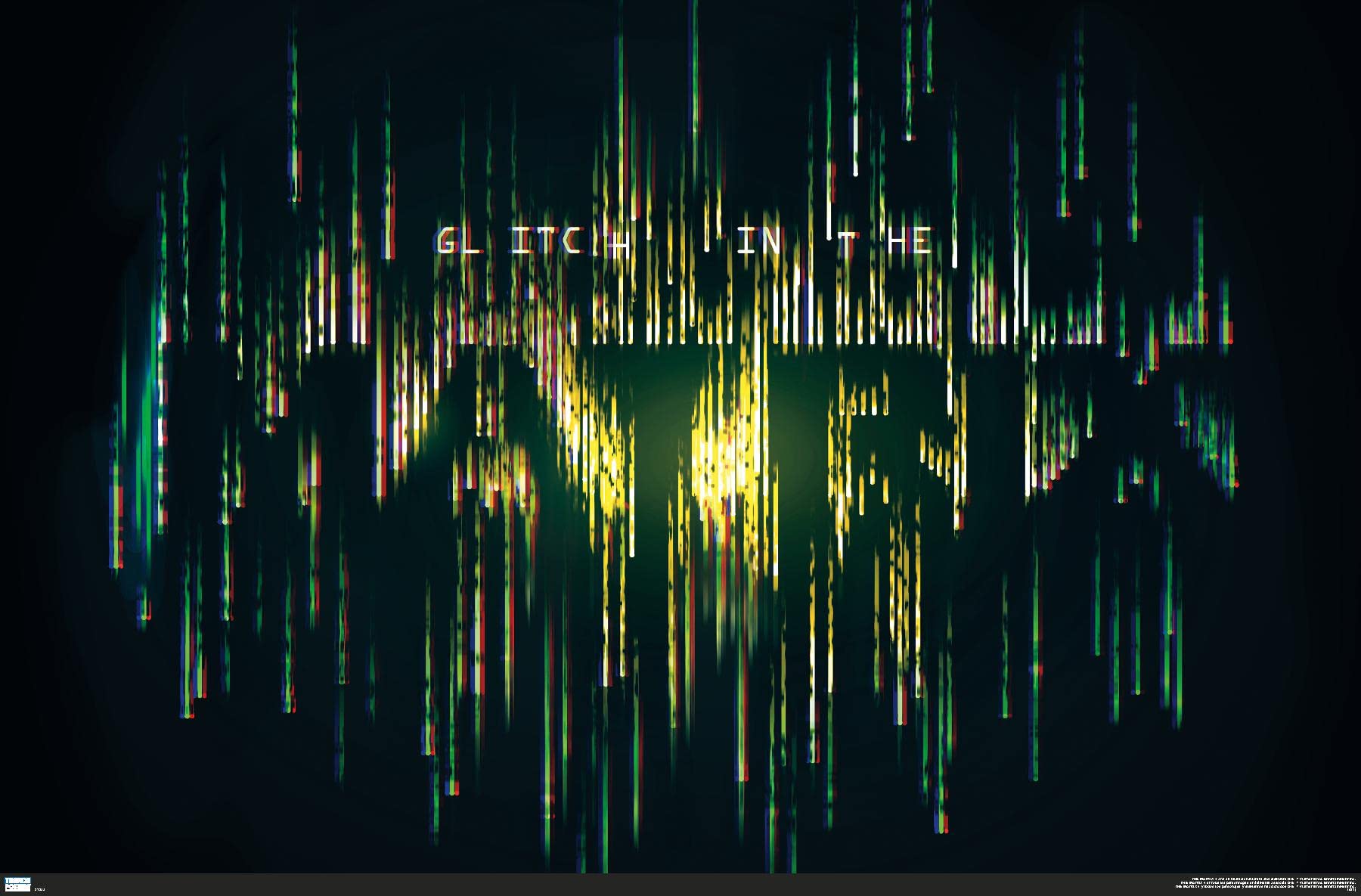 The Matrix: Resurrections - Glitch in the Matrix Wall Poster, 34L" x 22.4W", Premium Unframed Version