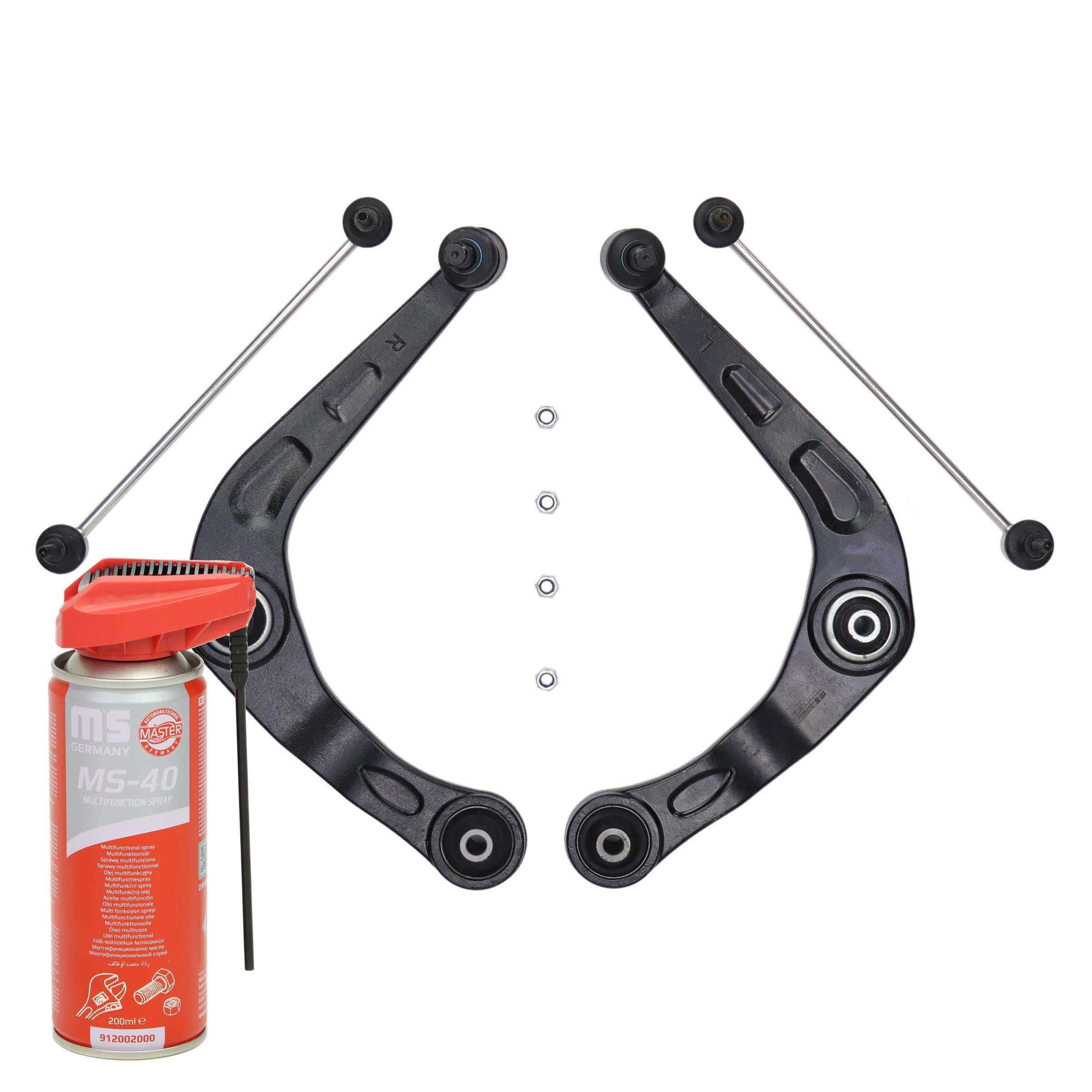 36802/1-SET-MSP Kit Juego de reparación brazo de suspensión Delantero Izquierda Delantero Derecha Delantero 200ml