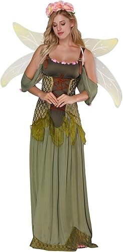 Miniatura 4 de Disfraz de hadas para mujer Disfraz de princesa del bosque para adultos de Halloween cuento de hadas