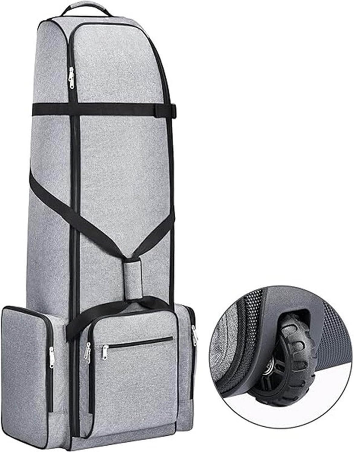 Durable Oxford Golf Travel Bag with Wheels, Impact-Resistant Golf Club Carrier for Stress-Free Transit