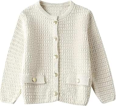 トップス GOLDEN  KNIT CARDIGAN Metallic knit effect cardigan Women's Gold Round neck long