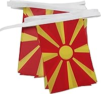 Vista 95 de Guatemala 19.7 ft BUNTING Flag 20 banderas 9'' x 6'' - Banderas de cuerda guatemalteca 5.9 x 8.3 in - AZ FLAG