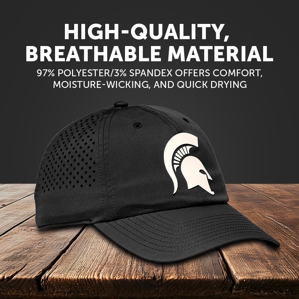 Desert Cactus Michigan State Snapback Hat – BreezePro Performance Cap with Adjustable Strap for Spartans Fans Comfort (BP2) - Image 4