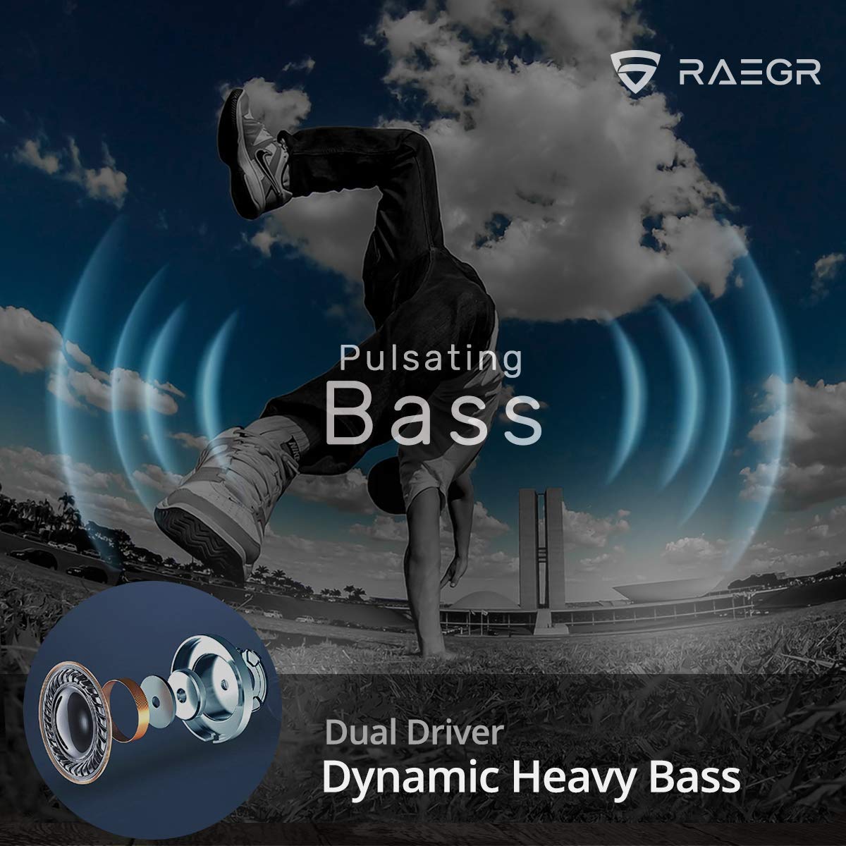 RAEGR AirShots 550 TWS Wireless Earbuds 