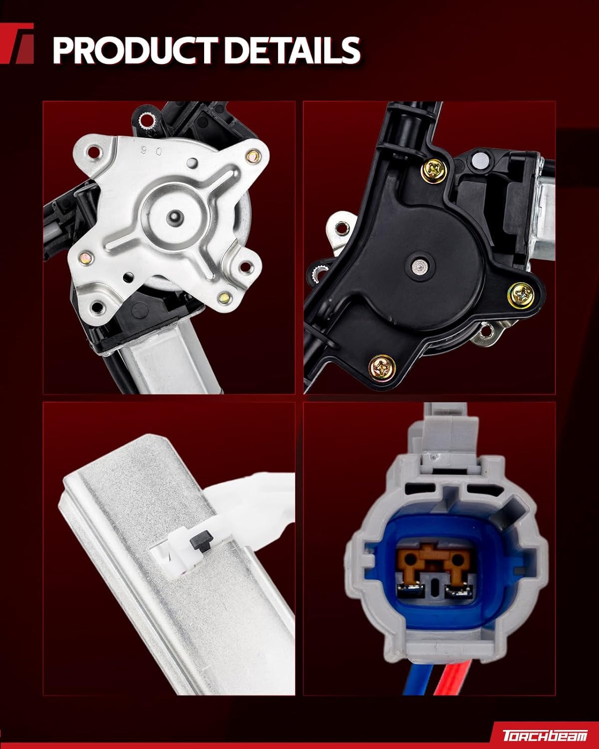 Torchbeam 748-981 Power Window Regulator Assembly with Motor Compatible with 2004-2015 TITAN; 2005-2015 Armada; 2004 Pathfinder Armada748-981, 827207S000, 827207S00A, 82720ZC30A, 82720ZV50A