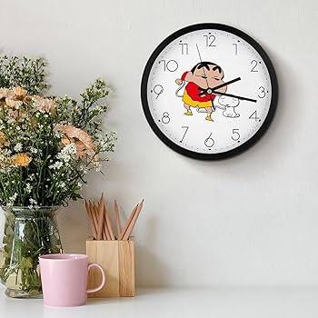 クレヨンしんちゃん リビングルーム 時計 Amazon.co.jp: 掛け時計 クレヨンしんちゃん 壁掛け時計 時計