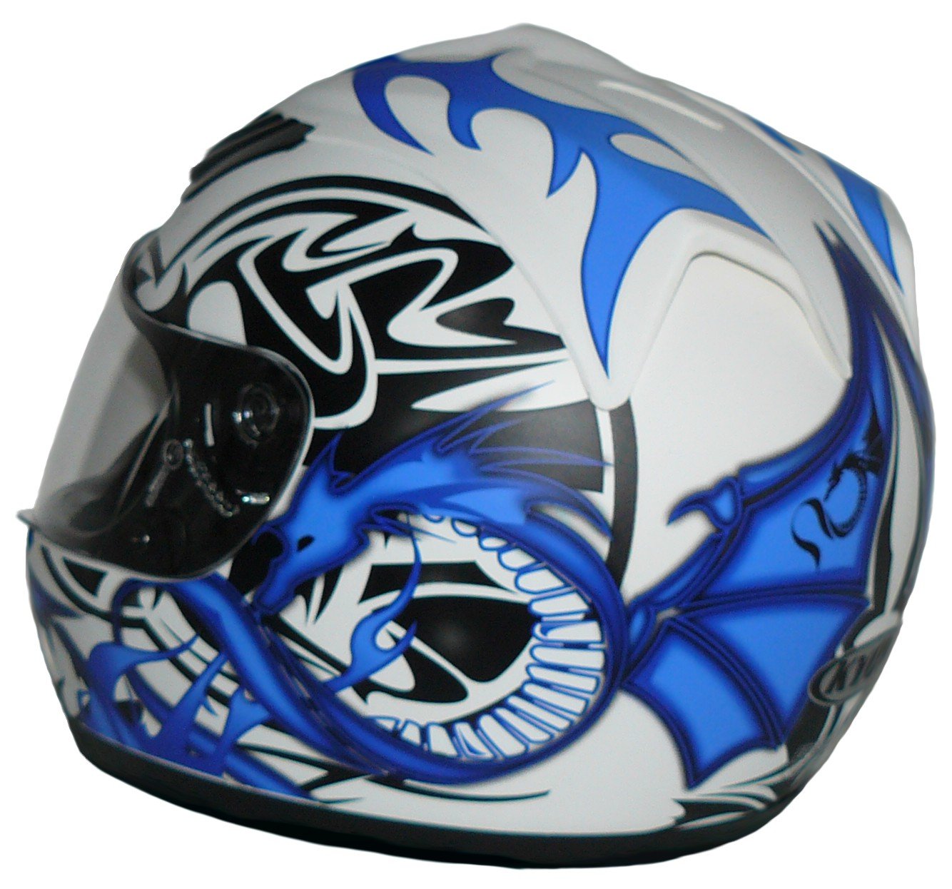 Motorradhelm mit Drachendesign H510-11-WB - L