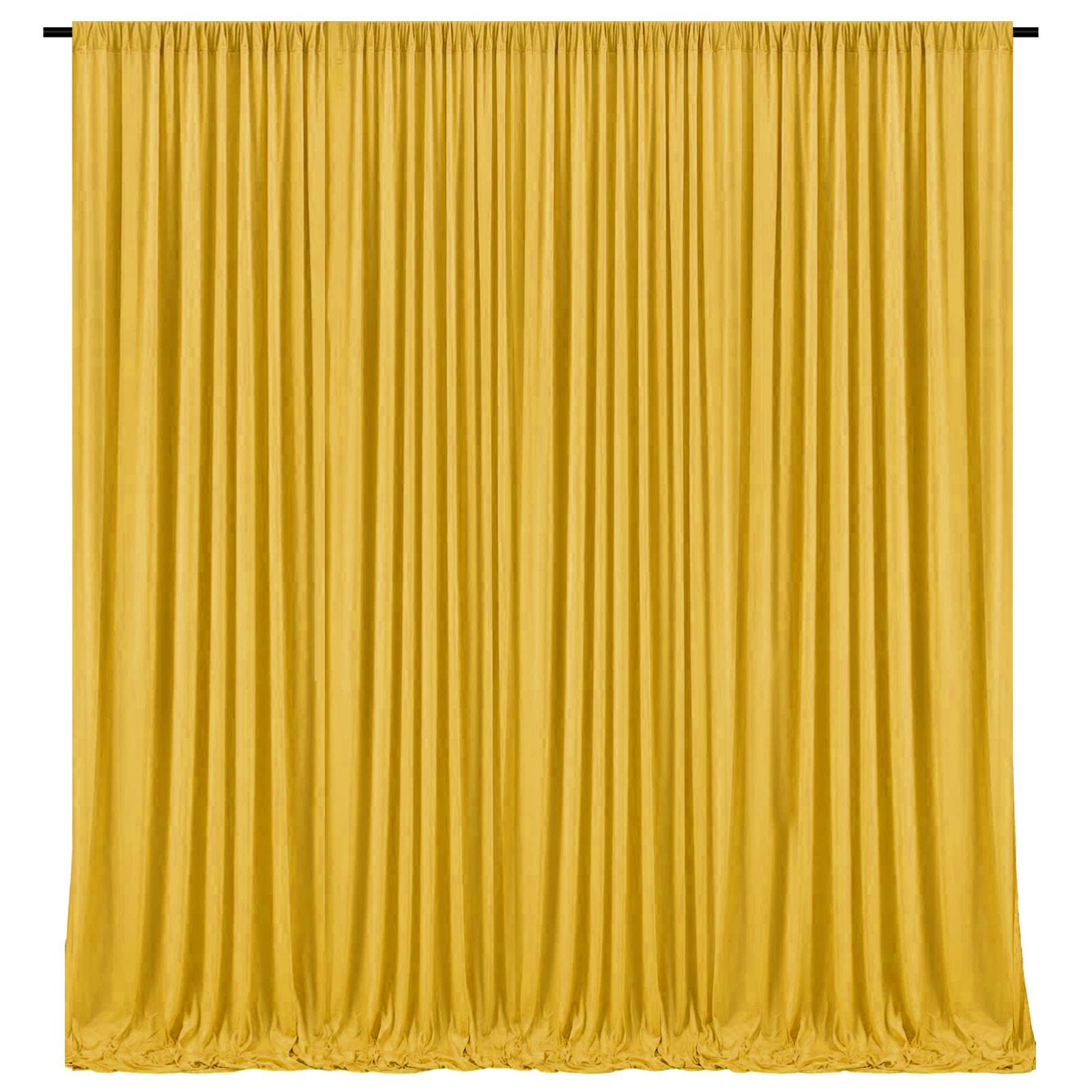 10 x 7 Feet Gold Backdrop Curtain for Partie, Background Curtains for Photoshoot, Birthday, Wedding, Halloween, Thanksgiving, Christmas Day, New Year