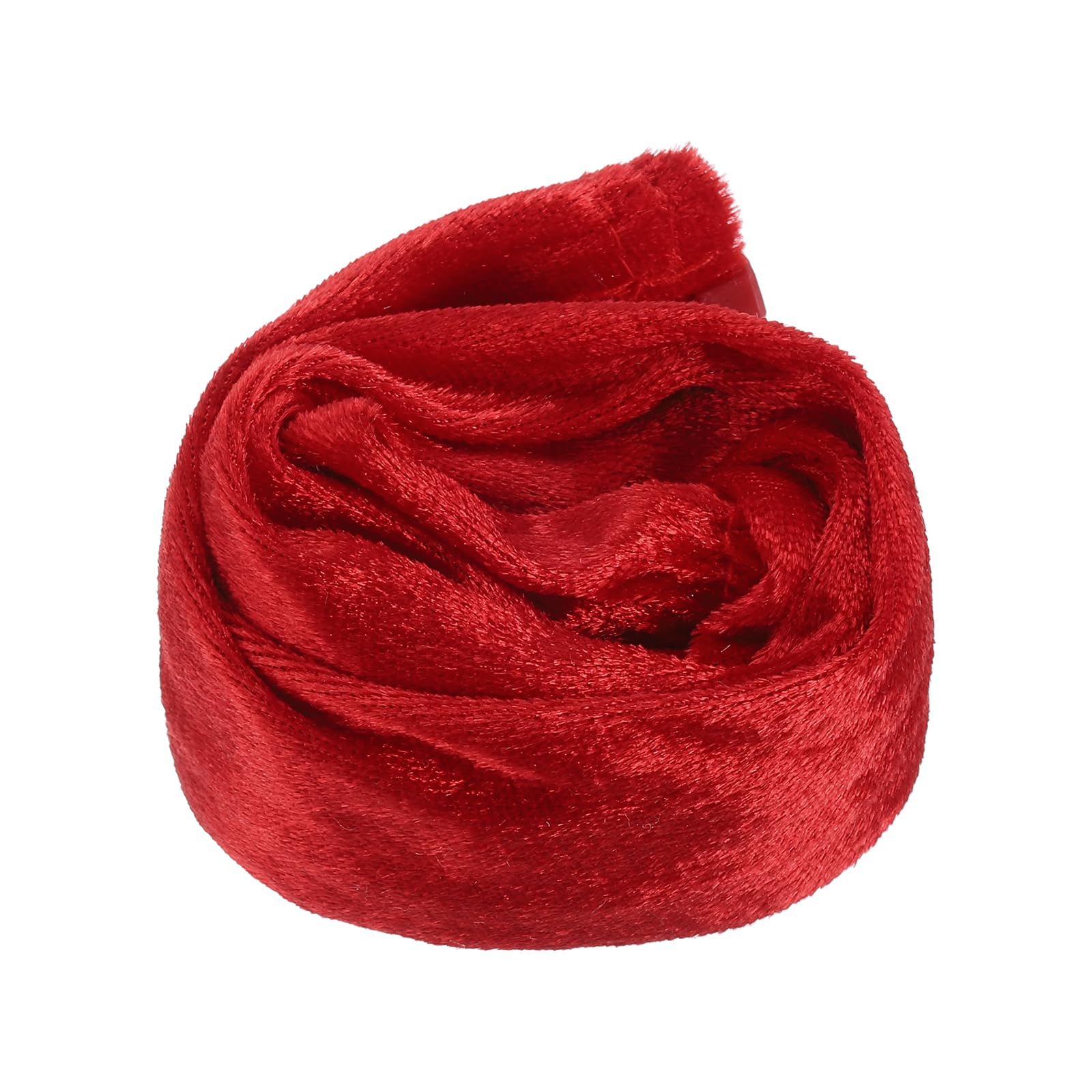 PATIKIL 2ft Chandelier Chain Cord Cover, Velvet Cloth Fabric Chain Sleeve Decorative Cord Covers for Chandelier Wires Swing Cable, Zipper Style, Red