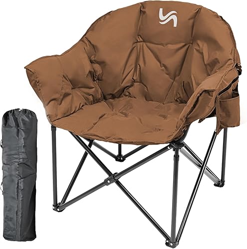 Vista 8 de NAIZEA Silla de camping con calefacción, sillas térmicas de gran tamaño con 3 niveles de calor, sillas plegables portátiles con calefacción, silla