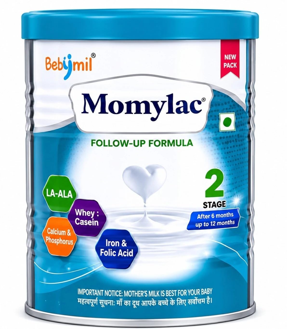 Momylac Stage 2 Follow-Up Formula Powder for Babies 6–12 Months | Infant Milk-Based Formula | Easy-to-Prepare Baby Nutrition Powder | 400 g Pack-image-41