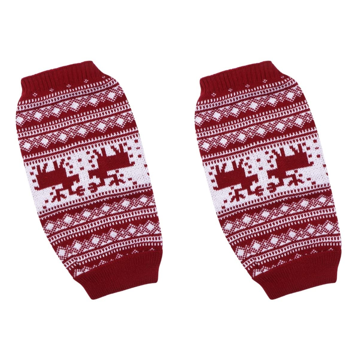 Vêtements de Noël pour animaux : pull en tricot pour chien rouge lors des fêtes en famille
