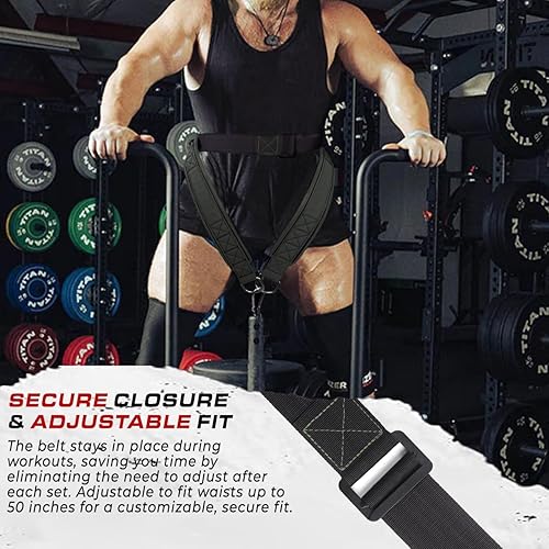 Miniatura 5 de Cinturón para sentadillas de cinturón, fijación de estante y máquina de sentadillas, levantamiento de pesas y levantamiento de potencia, soporte de