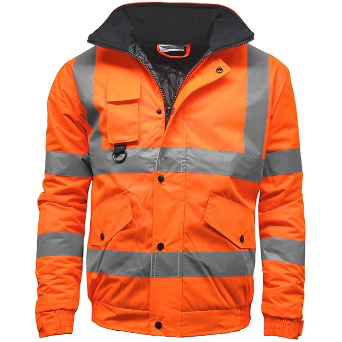 Buy Mens Stormway® Waterproof Two Tone Bomber Jacket High Visibility Hi Vis Standard Safety Work
