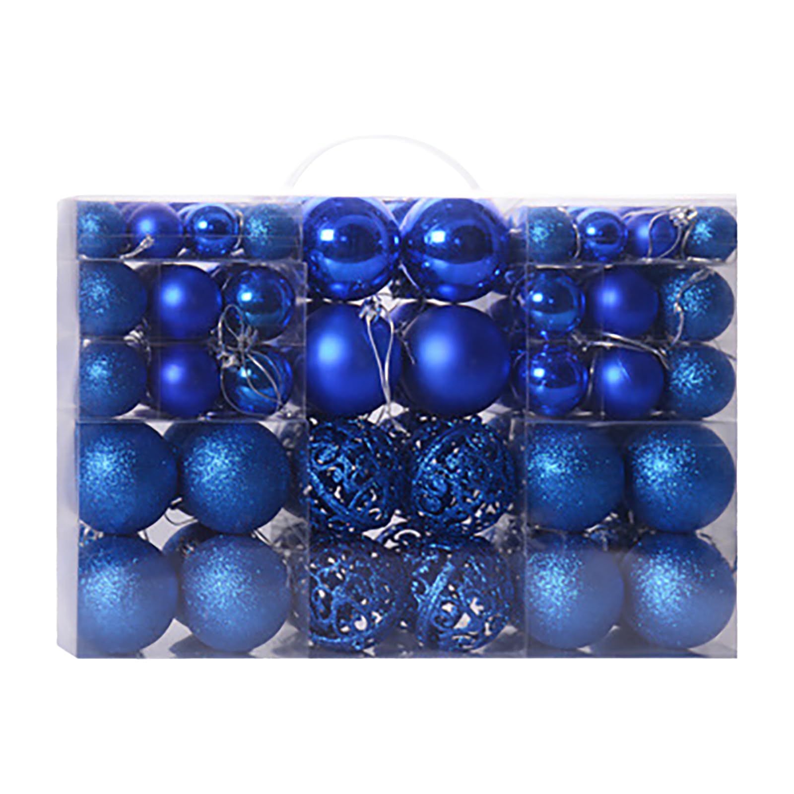 Weihnachtskugel groß,6 cm 100 Stück Hohle Box Set Hängeanhänger Blumentopf Metall Bad Hängeregal Hängestuhl Outdoor