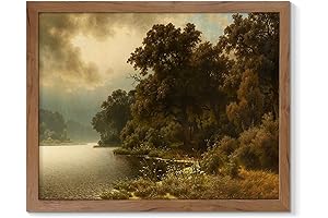 Framed Vintage Paintings with Scenic Landscapes