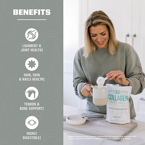 Miniatura 4 de MTN OPS Eva Shockey Signature Series - Polvo de proteína de péptido de colágeno, 20 porciones, 21.2 onzas