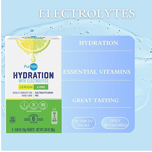 Miniatura 4 de Paquete de 2 mezclas de hidratación de limón y lima con electrolitos, 6 por caja, 12 unidades en total (12 barras en total, 2 cajas de limón y lima)