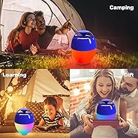 Vista 9 de Portable Bluetooth Pool Speakers,Hot Tub Speaker with Colorful Lights,IP68 Waterproof Floating Speaker,360° Surround Stereo Sound,85ft Bluetooth