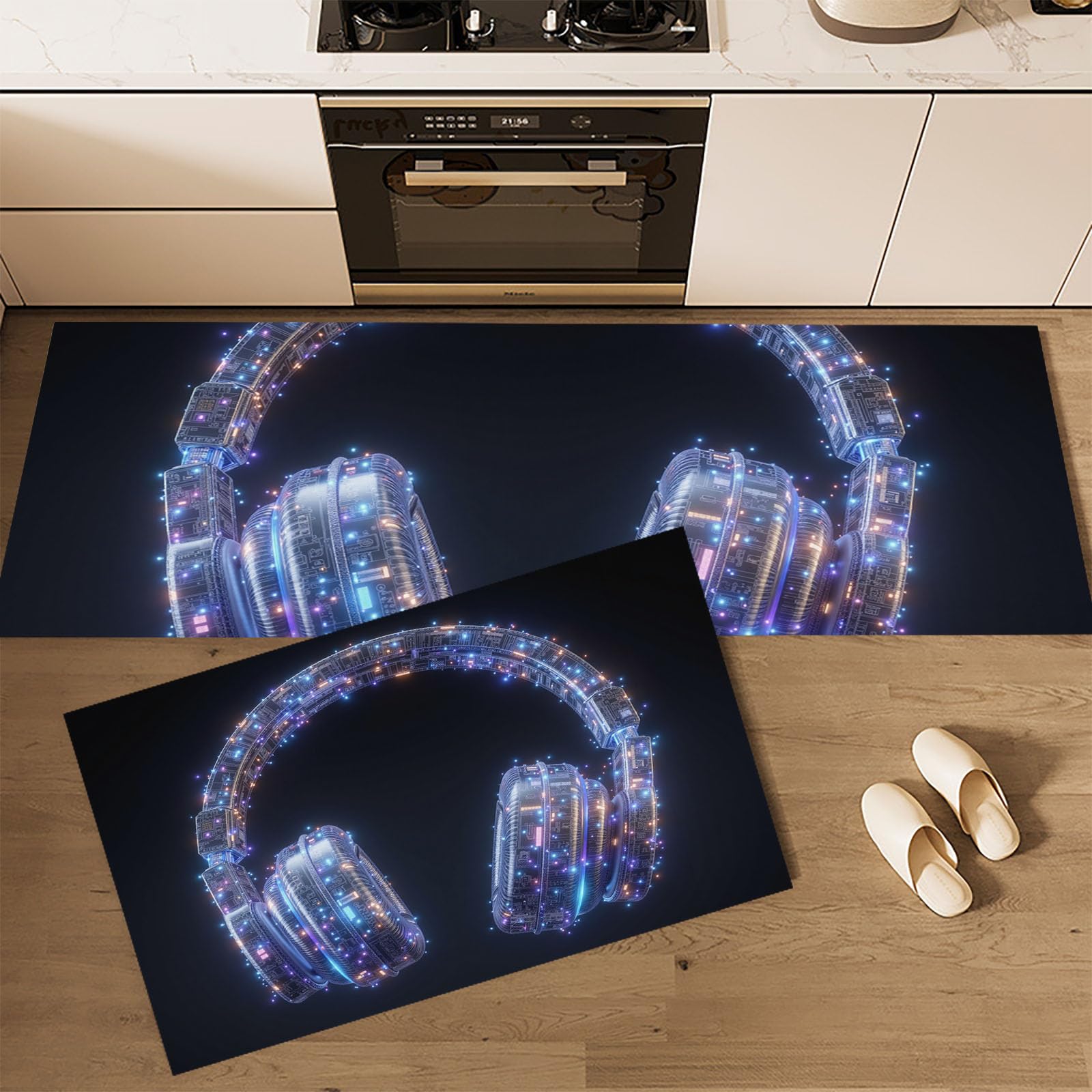 Tapis de cuisine antidérapants et lavables avec confort anti-fatigue