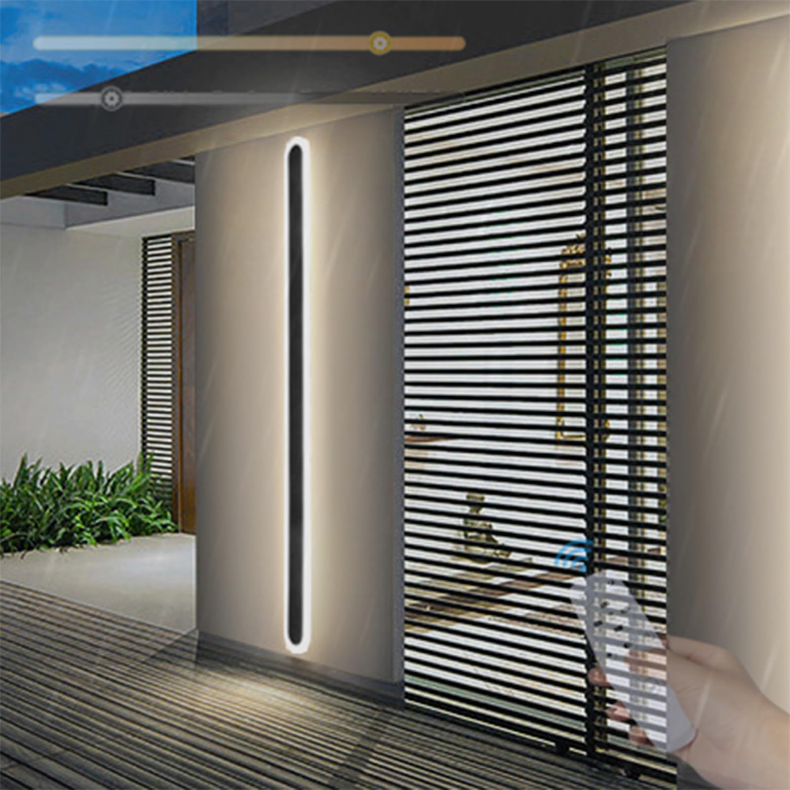Éclairage mural acrylique intérieur extérieur LED dimmable IP65 - 8