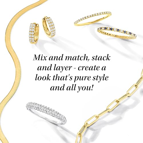 Miniatura 7 de RS Pure by Ross-Simons - Anillo con cuentas de zafiro de 030 quilates en oro amarillo de 14 quilates Piedra preciosa Zafiro