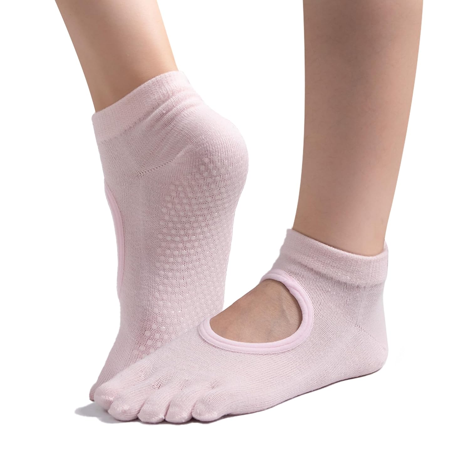Pilates Socks Yoga Socks with Grips for Women Non-Slip Slipper
