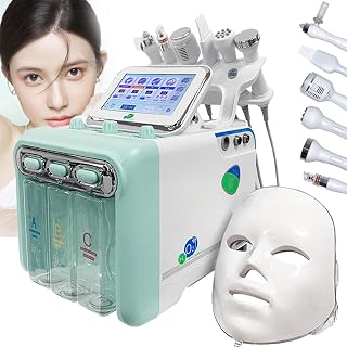 7 in 1 Hydrogen Oxygen Facial Beauty Machine, Small Bubble Face Care Machine with LED Mask, For Skin Rejuvenation Lifting Tightening Deep Cleansing Beauty Device