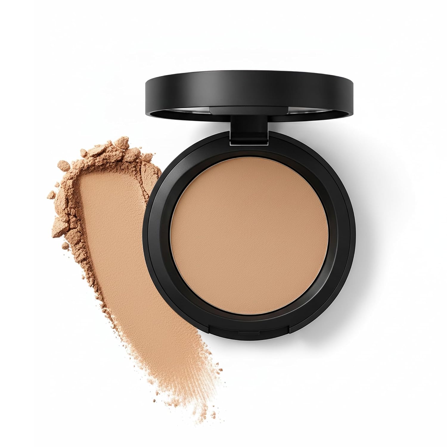 Auric BlendEasy Compact Powder | Earthy Tan, 9g | Lightweight, Matte Finish, Oil-Free | Long-Lasting, Suitable for All Ski