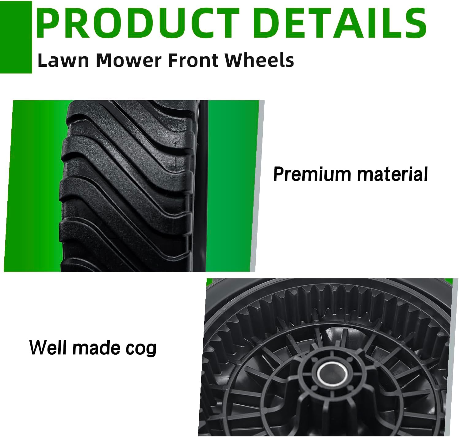634-05039 8" Front Drive Wheel Assembly for Walk-Behind Lawn Mowers Compatible with MTD Craftsman Cub Cadet Troy-Bilt TB200 TB210 TB220 TB230 Replaces 634-0244 634-06986 703386 734-04475