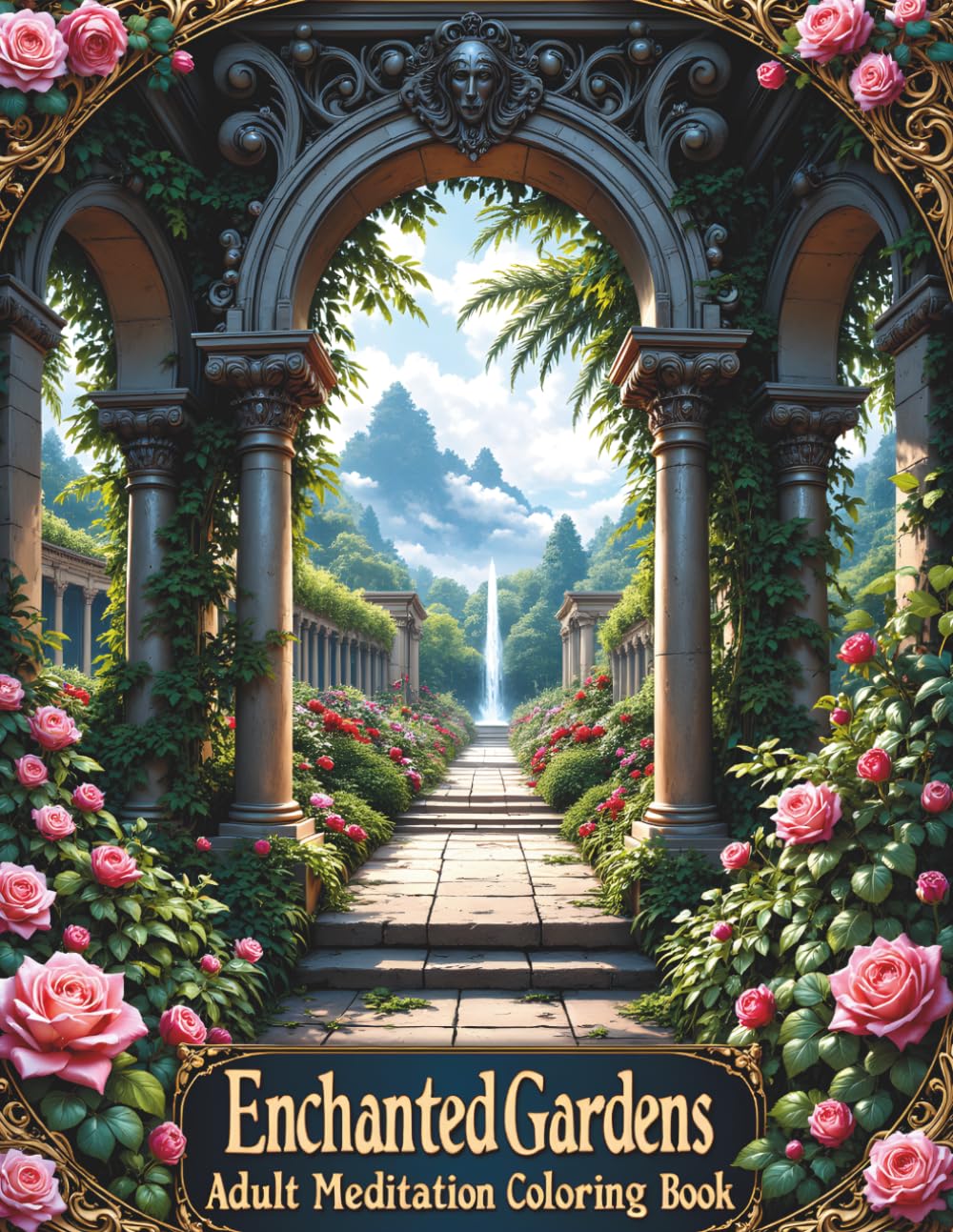Enchanted Gardens: Adult Meditation Coloring Book