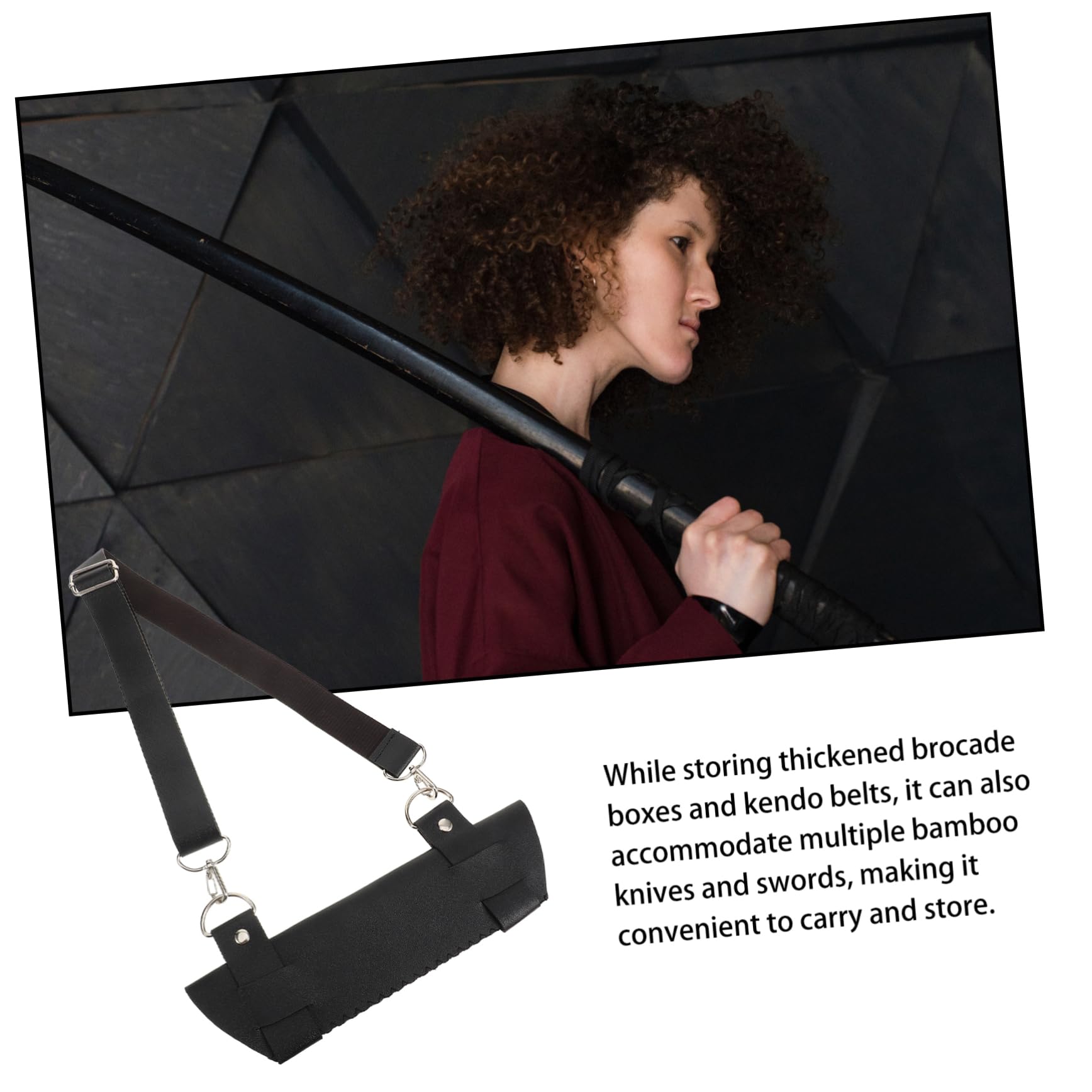 VANZACK Elegant Sword Belt Frog for Cosplay Artificial Leather Easy to Use Sword Holder for Stage Performances