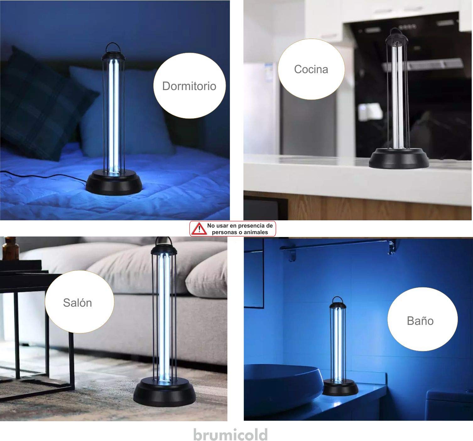 Lampara Uv, + OZONO con MD 36W y programable 15/30/60 minutos, elimina virus, bacterias, hongos.