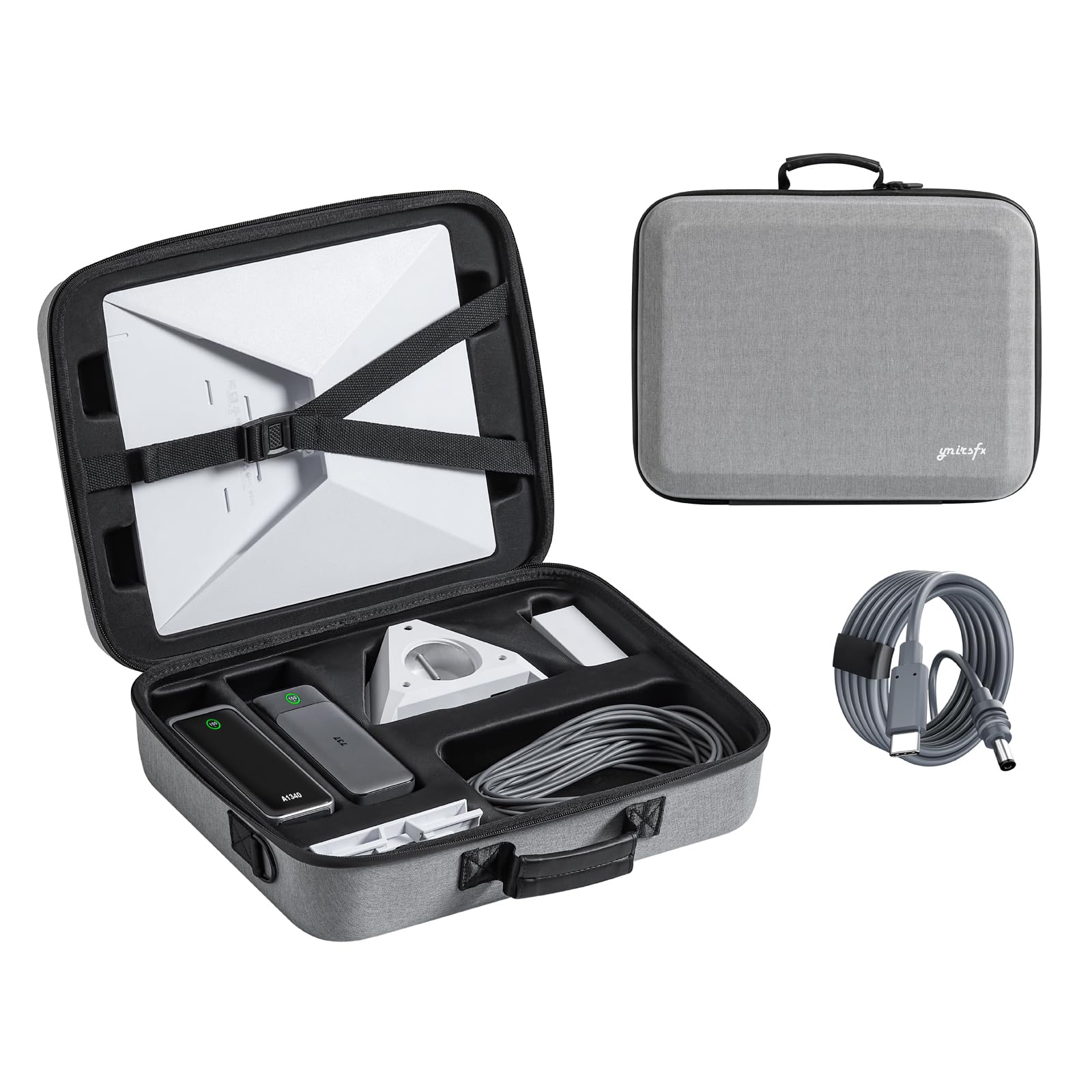 HFLZBRO Borsa per Starlink Mini - Custodia per piatto Starlink e tutti gli accessori - Antifurto Impermeabile, Blu, Large, Borsa per Starlink Mini