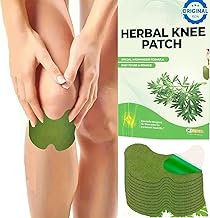 Knee Pain Relief Patches, Wormwood Leaves Dried Ginger Camphor Borneol Natural Herbal Patches, Sticker 12-Hour Relief Of Joint Pains Patch For Knee, Back, Neck, Shoulder Pain(Pack Of 20)