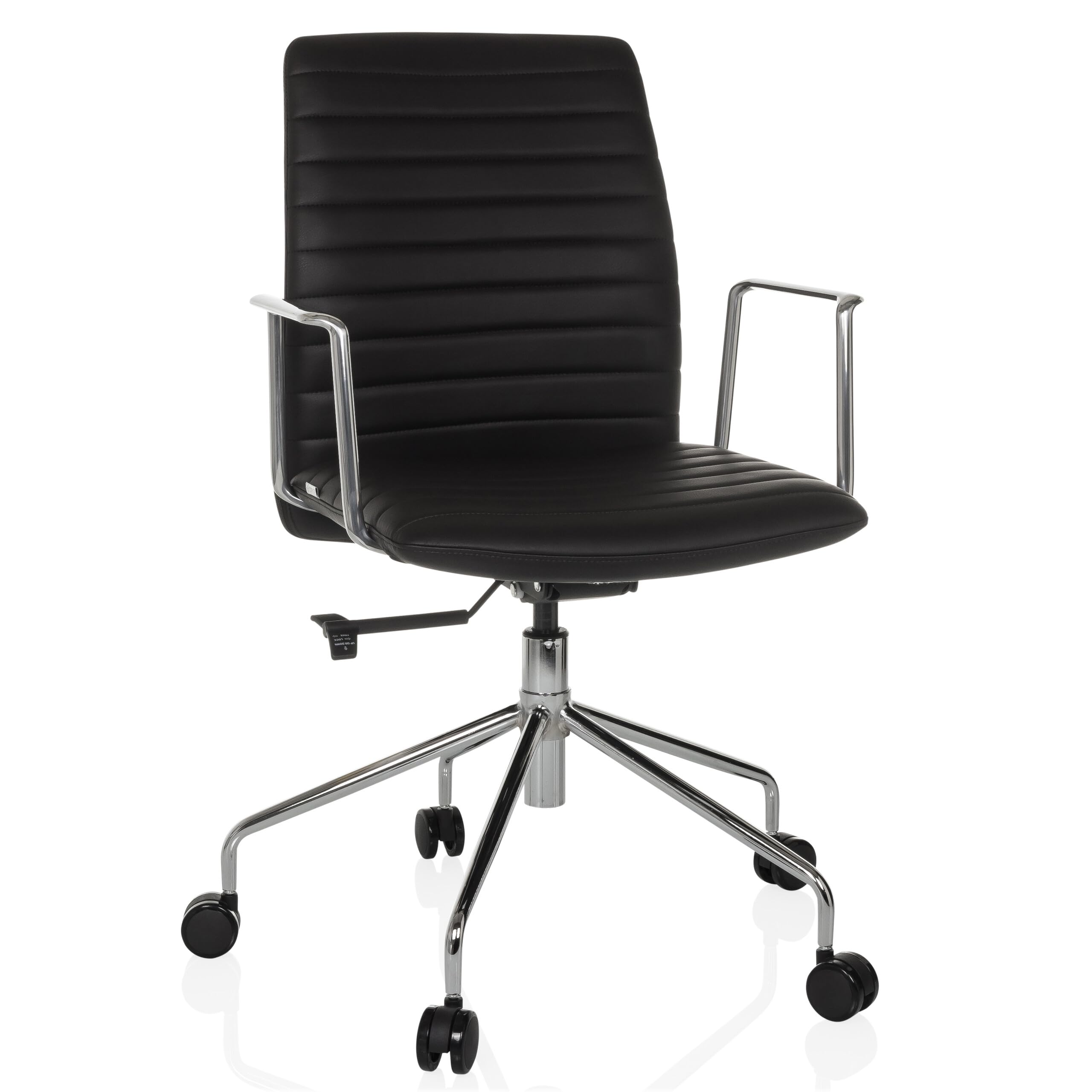 Chaise de direction VEMONA 30 hjh OFFICE en simili cuir noir élégante