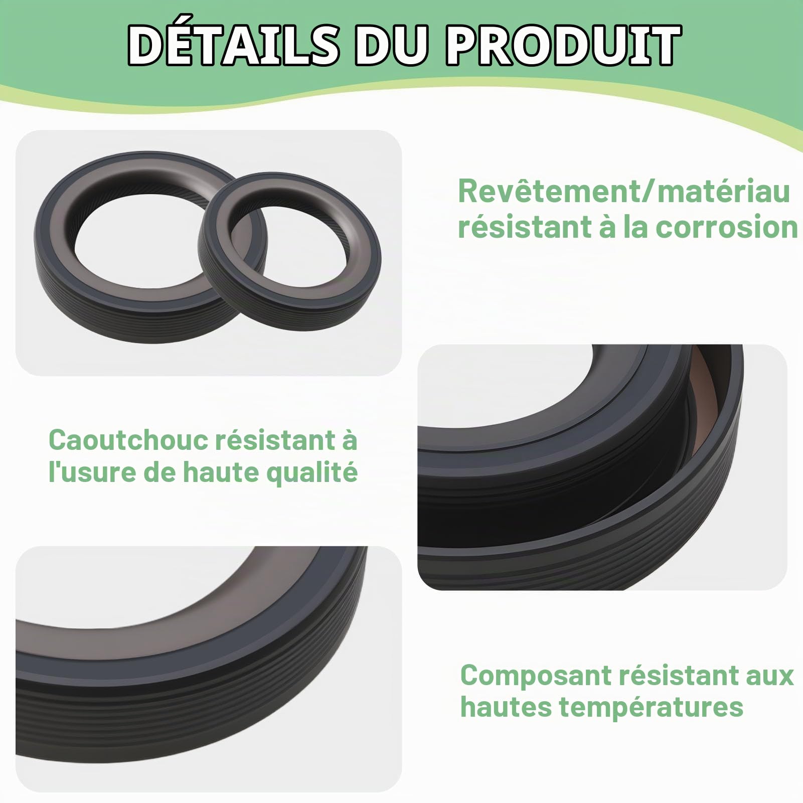 Joints Spi Boite à Vitesse Bagues d’Étanchéité OEM 312144/312146 Joint Spi Compatible Peugeot 106 205 206 207 306 307 405 406 407 et Citroën Berlingo C5 Saxo Xantia